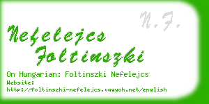 nefelejcs foltinszki business card